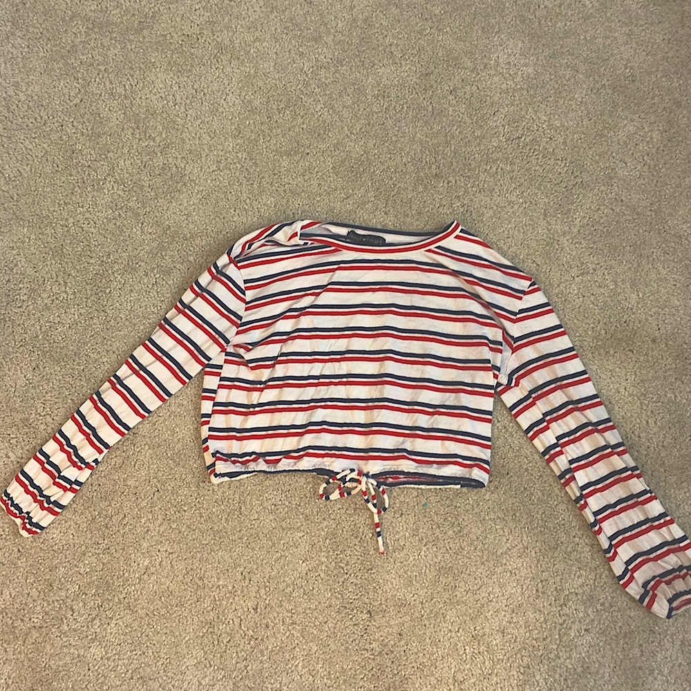 Cropped Long Sleeve Tee